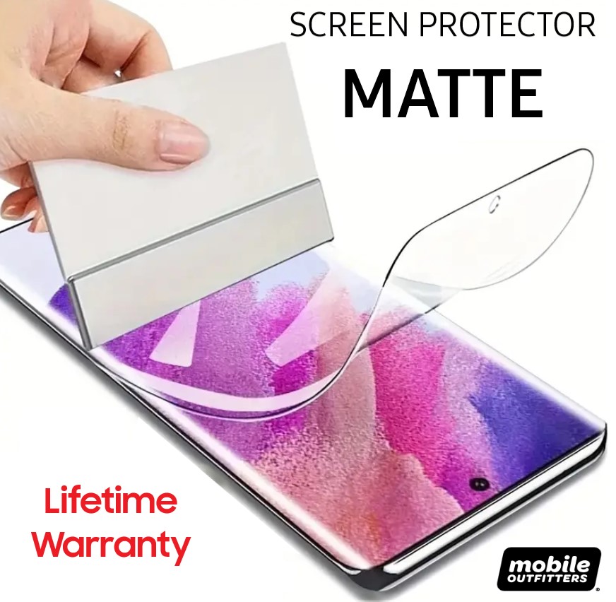 screen-protector-MATTE-mobile-outfitters.jpg Screen Protector *MATTE*- Anti-Glare (Lifetime Guarantee) - Image 1